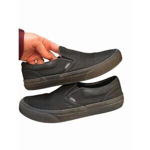 VANS Women's Slip on Skate Shoes All Black Size 5